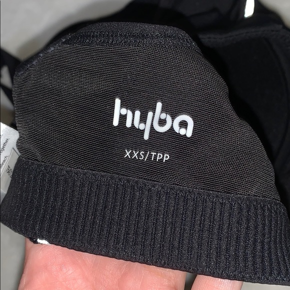 Black Hyba Reflective Details Padded Sports Bra - Picture 10 of 11